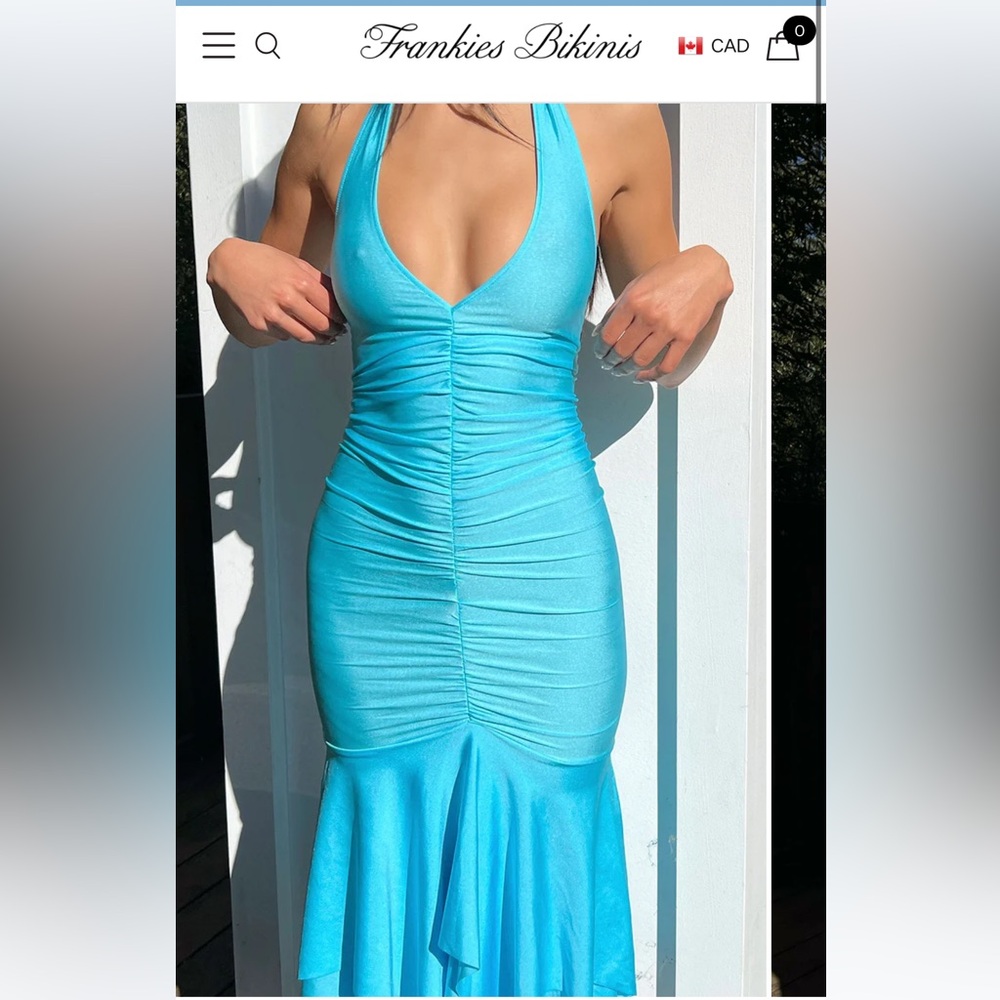 Frankies Bikinis American Shine Halter dress